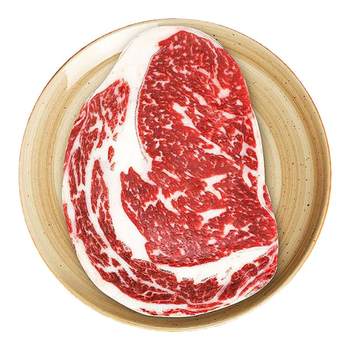 Original cut 0 ribeye steak is tender and juicy