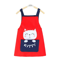 Childrens apron boys kitchen kindergarten art students special painting clothes girls painting smock waterproof with sleeves