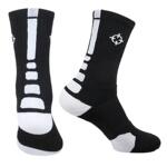 准者专业篮球袜男中筒加厚毛巾底跑步运动袜长筒防滑吸汗精英袜子