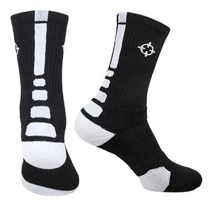 准者专业篮球袜男中筒加厚毛巾底跑步运动袜长筒防滑吸汗精英袜子