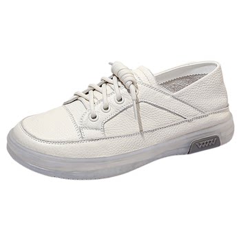 Women's genuine leather two-wear small leather shoes