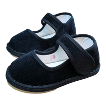 Especially photogenic Internet celebrity girls black cloth shoes mille-layout baby shoes cute pastoral retro style grandma shoes