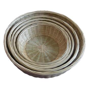 Bamboo basket storage drain basket