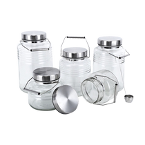 (Self-operated) Aderia Japan imported lead-free glass household wine multi-purpose brewing plum wine can sealed tank