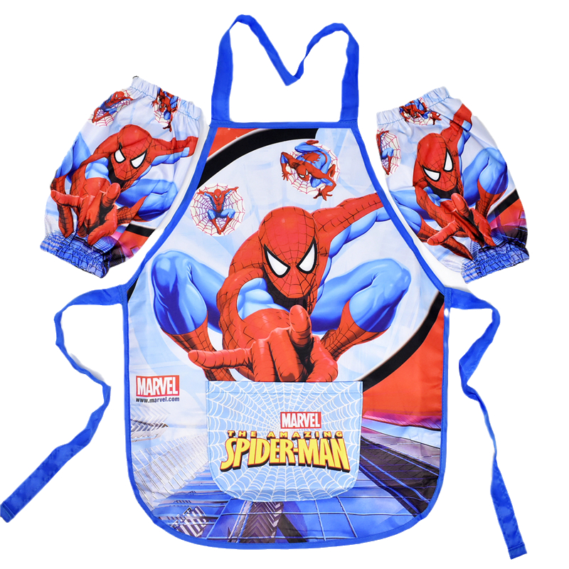 Children's cartoon waterproof apron for drawing and eating