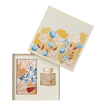 Wanshili 2024 Spring New Product Mulberry Silk Square Scarf Versatile Silk Scarf Fragrance Gift Box Spring Shadow among Flowers Looking for Gui