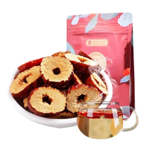 Buy 1 get 1 free seedless dried dates roasted hollow jujube rings dried for tea crispy original dried fruit snacks 200g bag