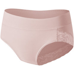 Bonas underwear ແມ່ຍິງຝ້າຍບໍລິສຸດຂອງແອວສູງຕ້ານເຊື້ອແບັກທີເຣັຍ crotch ຝ້າຍ lace belly-ຄວບຄຸມຂະຫນາດໃຫຍ່ຂະຫນາດກາງແອວຂອງແມ່ຍິງສັ້ນຂອງແມ່.