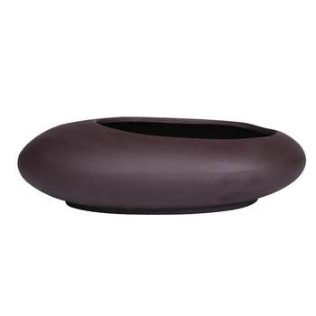 Purple clay flowerpot green plant bonsai ornaments