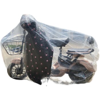 Transparent electric bicycle motorcycle rain and dustproof cover