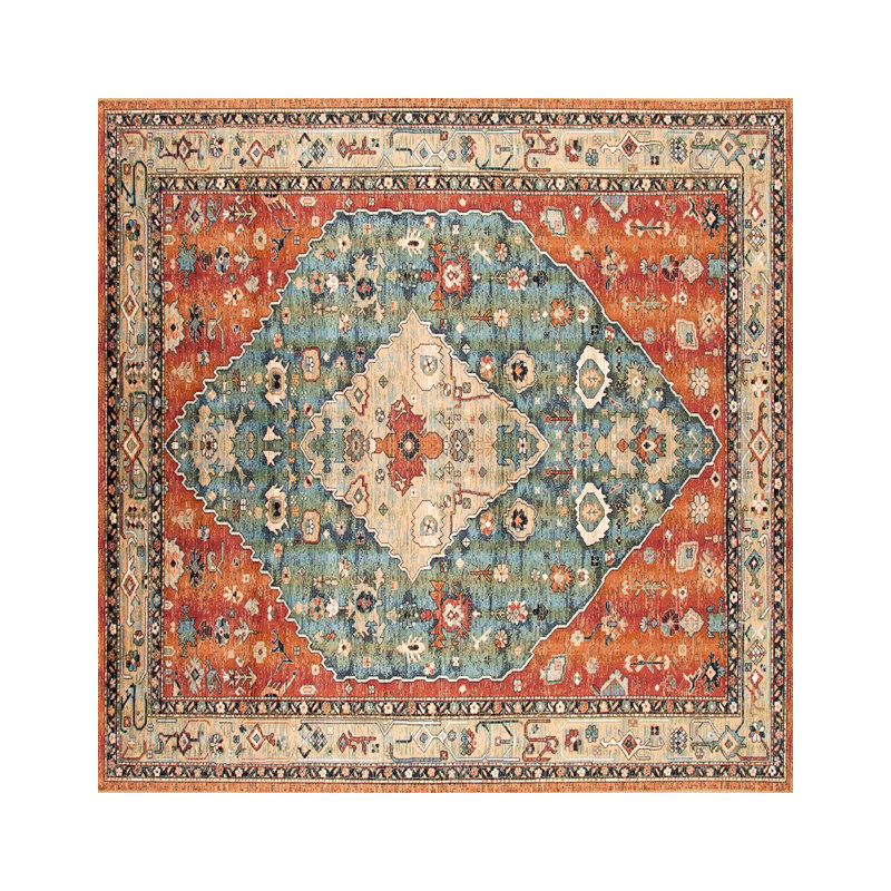 Square rug moroccan ethnic bedroom study