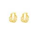 Saturday Fortune Yellow 18K Gold Stud Earrings for Women AU750 Colorful Gold Sweet 520 Gift for Girlfriend