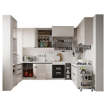 Haolaike kitchen cabinet custom kitchen integrated cabinet quartz stone countertop cabinet stove cabinet integrated cabinet whole house customized