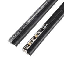 Hidden trackless ghost door track double buffer bedroom wooden door slide rail special hardware accessories aluminum frame door accessories