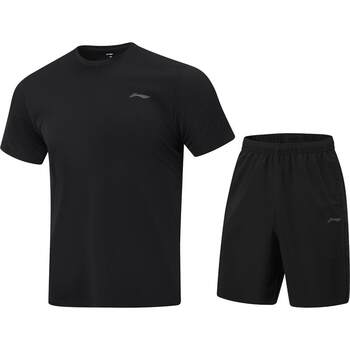 Li ning men's sports shorts short sleeve suit
