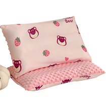 Children bean-bean pillow headgear pair with 30x50 baby pillowcase single 6-year-old special pillow cover for elementary school children