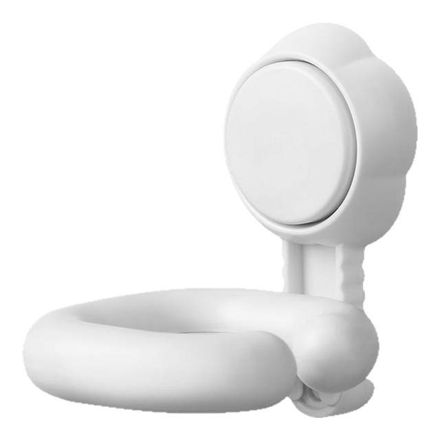 Hair dryer storage rack without hole punching in bathroom storage