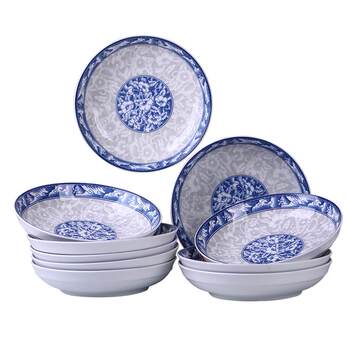 Chinese-style creative ceramic rice plate combination set