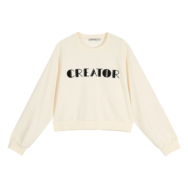Metersbonwe women wear cute cotton loose sweatshirt