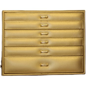 Korean wooden genuine leather watch jewelry box large capacity