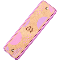 (Self-operated) German Hape childrens harmonica toddler music water lily powder wooden musical instrument baby toys