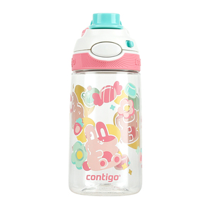 contigo康迪克水杯杯子tritan儿童上学专用女生塑料直饮杯子水壶