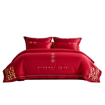 Mercury home textile wedding wedding four-piece set 60s full cotton