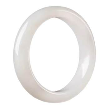 Flat hetian jade bracelet ice seed women's style