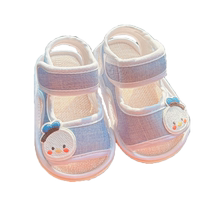 Summer baby foot protection sandals tendon sole toddler shoes soft sole non-slip walking shoes thin cute and non-falling baby shoes