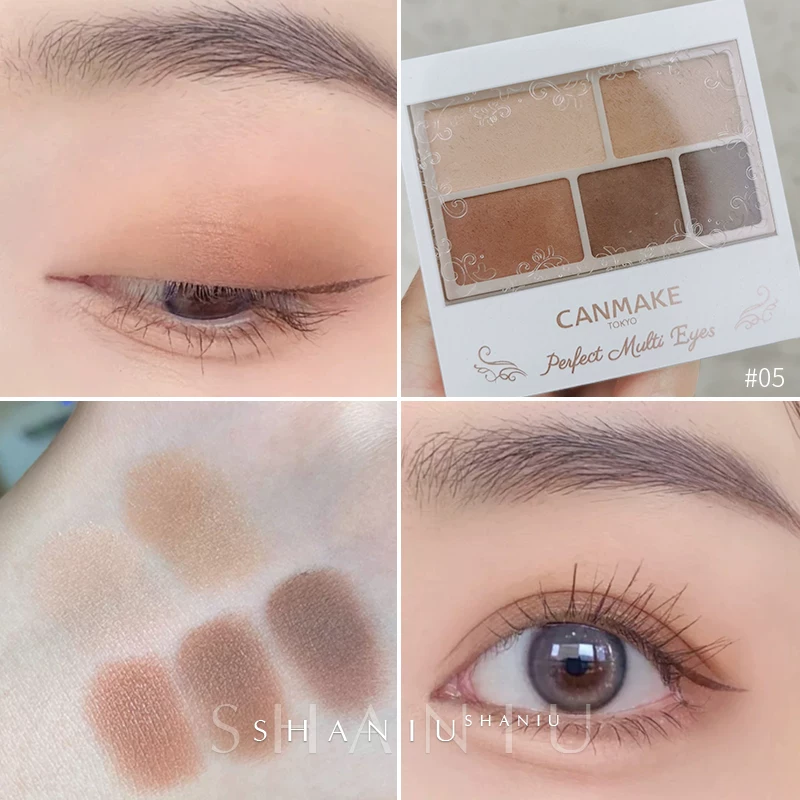 Бесплатная доставка Canmake/Jingtian cut girl five -color shadow disk 05 earth color matte daily versatile 0304 dirty powder