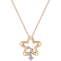 Lukfook Jewelry 18K Gold Diamond Pendant Star Diamond Pendant Gift without Chain N130