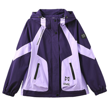 New casual loose jacket high hooded jacket