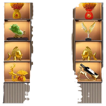 New house wine cabinet decorations light luxury high-end home living room TV cabinet Chinese handicrafts entrance sideboard