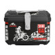 Motorcycle trunk No. 9 Maverick Tailing Yadi Emma universal large-capacity takeaway box electric vehicle trunk