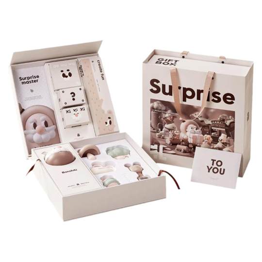 Accompanying gift, newborn gift, soothing hand rattle, baby gift box set, high-end baby birth meeting gift