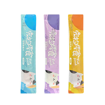 Cat strip wet food pack 0 preservative food attractant