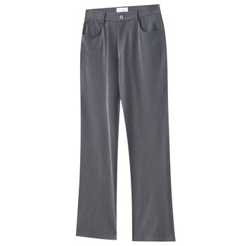 Summer three-pin craft slightly flared loose drape trousers