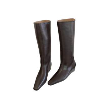 Fashionable tall knight boots for women, slimming boots that go below the knee