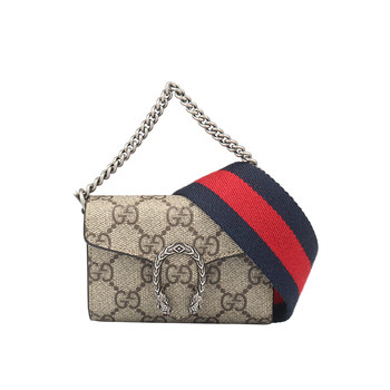Second-hand 90's new gucci (gucci) dionysus gg wallet ebony cross-body bag