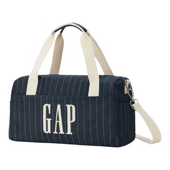 Gap pinstripe urban style bowling bag