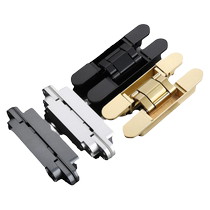 Invisible hinge hinge cross-type door three-dimensional adjustable hidden door hidden outward opening hidden hardware complete hinge hidden