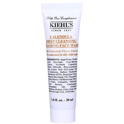 Kiehl's Calendula Essence Foaming Cleansing Gel 30ML Facial Cleanser Counter Sample Refreshing Oil Control Sample