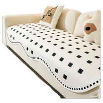 Special-shaped sofa cushion for all seasons 2024 new high-end anti-slip leather sofa cover cover sofa cover cloth lm