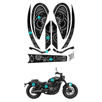 Suitable for 24 models of Chunfeng 250CL-C car body pull pattern retro stickers film protection and decoration modification accessories