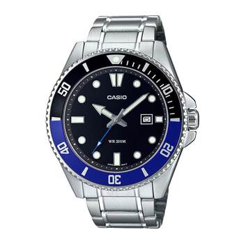 Casio Watch Men's Fashion Business Official Genuine Gradient Bezel Waterproof Digital Quartz Watch Mdv-107D