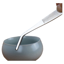 Zhuguan thickened stainless steel tea clip metal tweezers extra thick tea clip Kung Fu tea set clip accessories tea cup clip tea ceremony