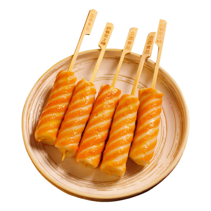 Vertical round milk cheese stick skewers Oden revolving hot pot