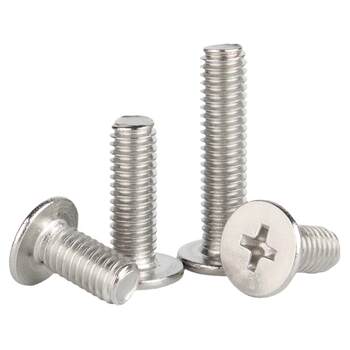 Cross flat head 304 stainless steel machine screws