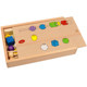 Beaded kindergarten hand-eye coordination Montessori early education children baby color shape cognitive puzzle area toy small class