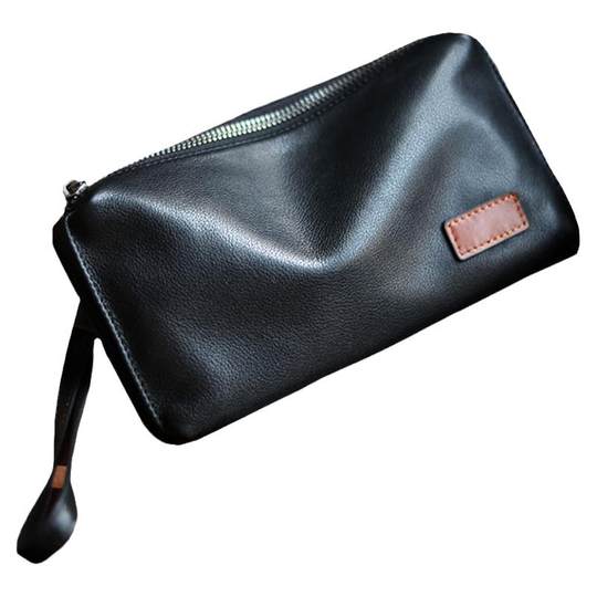 Original cowhide clutch simple business handbag